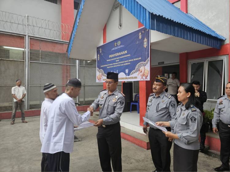 649 WBP Lapas Pancurbatu Terima Remisi Idul Fitri, 6 Orang Langsung Bebas