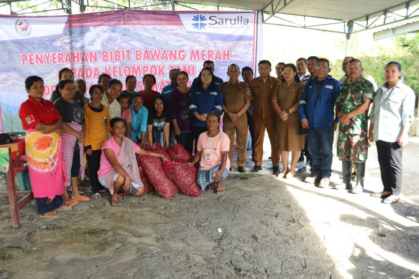 SOL Dampingi Kelompok Tani di Pahae Soal Pertanian Bawang Merah