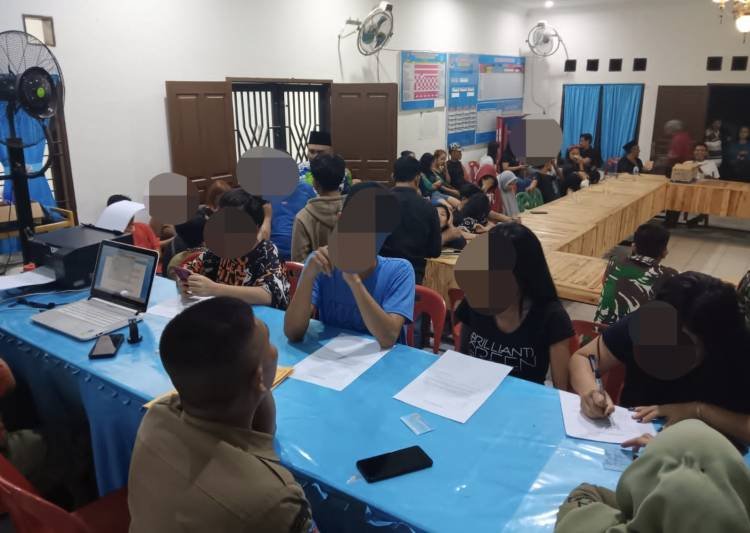 Tim Terpadu Deliserdang Jaring 39 Orang Razia Penyakit Masyarakat di Percut Seituan