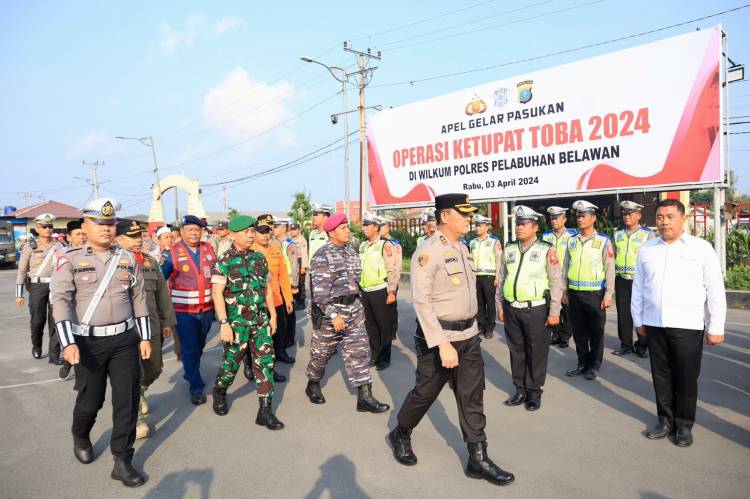 Jelang Idul Fitri, Polres Belawan Gelar Pasukan Operasi Ketupat Toba 2024