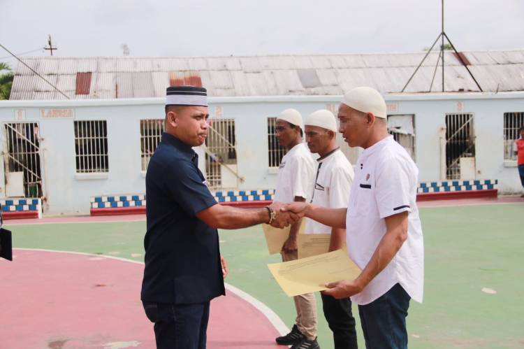 Terima Remisi Idul Fitri, 3 Narapidana Lapas Tanjungbalai Langsung Bebas