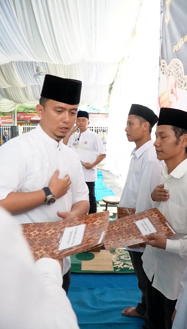 1.289 Warga Binaan Rutan Kelas I Medan Dapat Remisi Khusus Hari Raya Idul Fitri