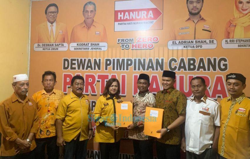 Darma Wijaya dan Adlin Tambunan Daftar Calon Bupati Dan Wakil Bupati Sergai ke Hanura dan PKB