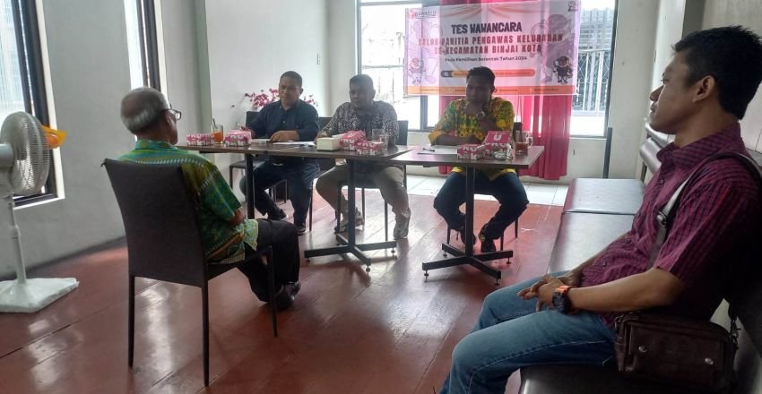 Panwascam Binjai Kota Gelar Tes Wawancara Calon PKD Pilkada 2024