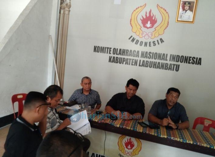 Rapat Perdana Pengurus Baru KONI Labuhanbatu, Ketua Umum: Jangan Sikit-sikit Tenis Meja Gulat