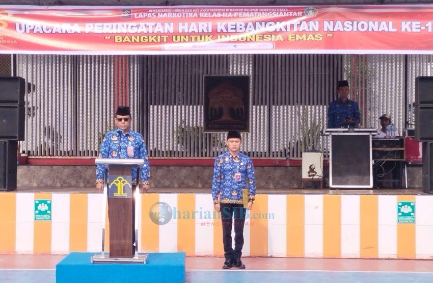 Kalapas Narkotika Kelas IIA Pematangsiantar Inspektur Upacara Harkitnas ke-116