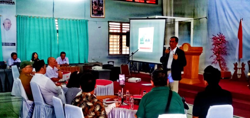 Bapaslon Bupati dan Wakil Bupati Dairi yang Mendaftar di Gerindra Sampaikan Visi Misi