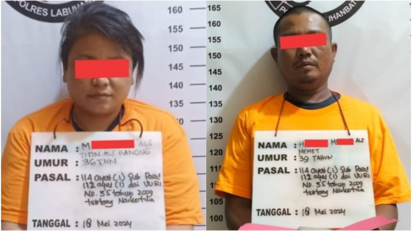 Terlibat Peredaran Narkoba di Labura, 2 Orang Ditangkap