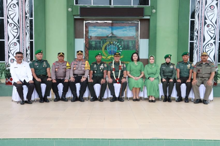 Wakapolres Pematangsiantar Hadiri Kunjungan Kerja Danrem 022/PT di Kodim 0207/Simalungun