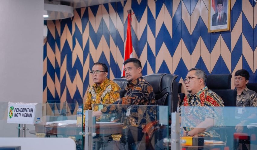 Pj Sekda Kota Medan Pimpin Rapat Koordinasi Percepatan Proyek Revitalisasi Kompleks Kebun Bunga