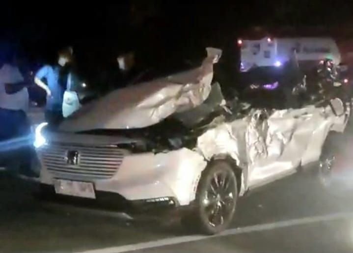 CRV Tabrak Truk di Tol Tanjungmorawa, Satu Penumpang Tewas