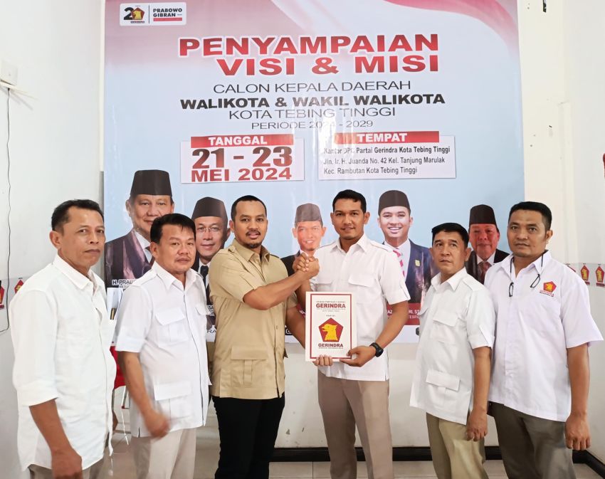 4 Balon Wali Kota Tebingtinggi dari Gerindra Sampaikan Visi Misi