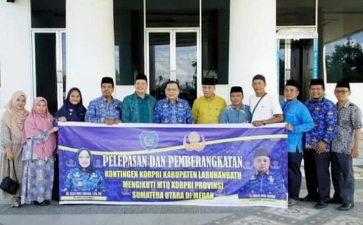 Sekda Lepas Kontingen Labuhanbatu Ikuti MTQ Korpri Sumut