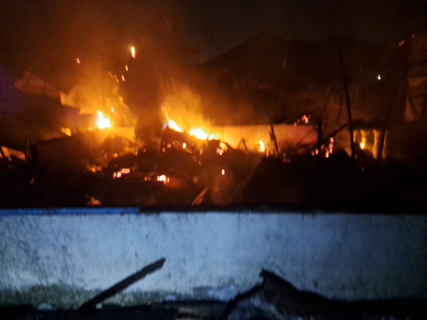 Satu Unit Rumah di Perbaungan Terbakar