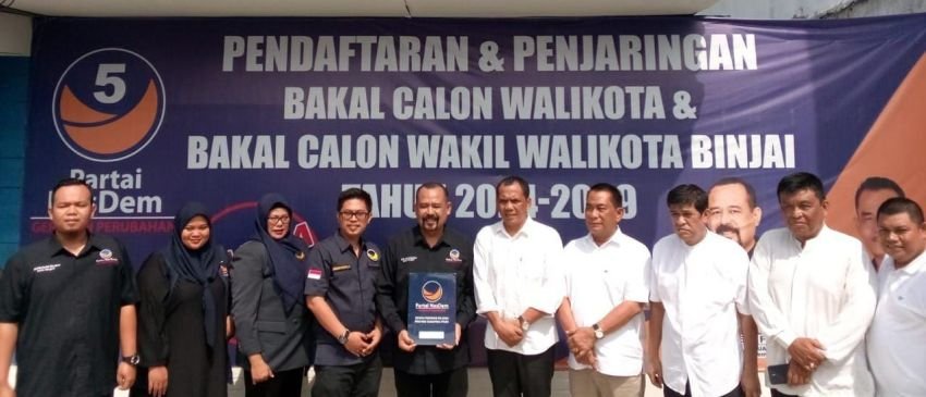 Zainuddin Purba Kembalikan Formulir Pendaftaran Calon Wali Kota Binjai ke Partai NasDem