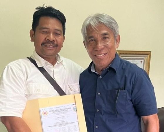 Ketua Terpilih Terima SK Pengurus KONI Labuhanbatu Hasil Musorkablub