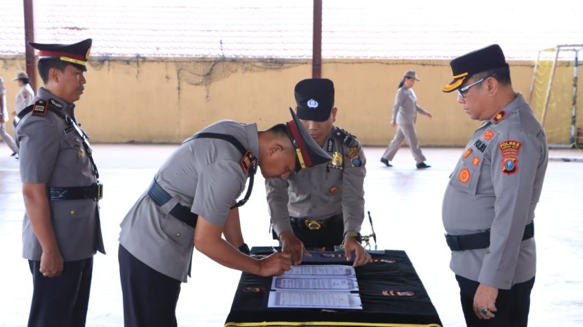 Wakapolres Labuhanbatu Sertijab Kasat Lantas dan Kasat Samapta