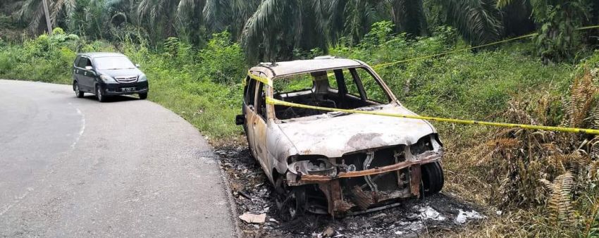 Mobil Tanpa Awak Bekas Terbakar Ditemukan di Jalinsum Aek Nabara Barumun