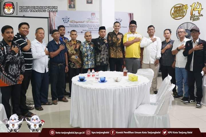 KPU Tetapkan 25 Anggota DPRD Tanjungbalai Hasil Pemilu 2024