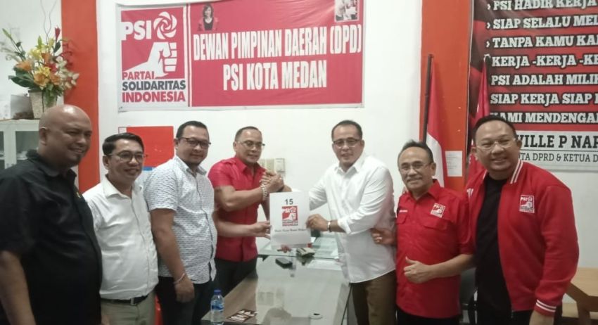 Mendaftar ke PSI Medan, Aulia Rachman Ingin Teruskan Pembangunan yang Ikut Dirintisnya