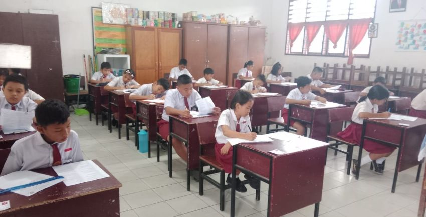 Ribuan Siswa SD se-Kota Pematangsiantar Ikuti Ujian Sekolah
