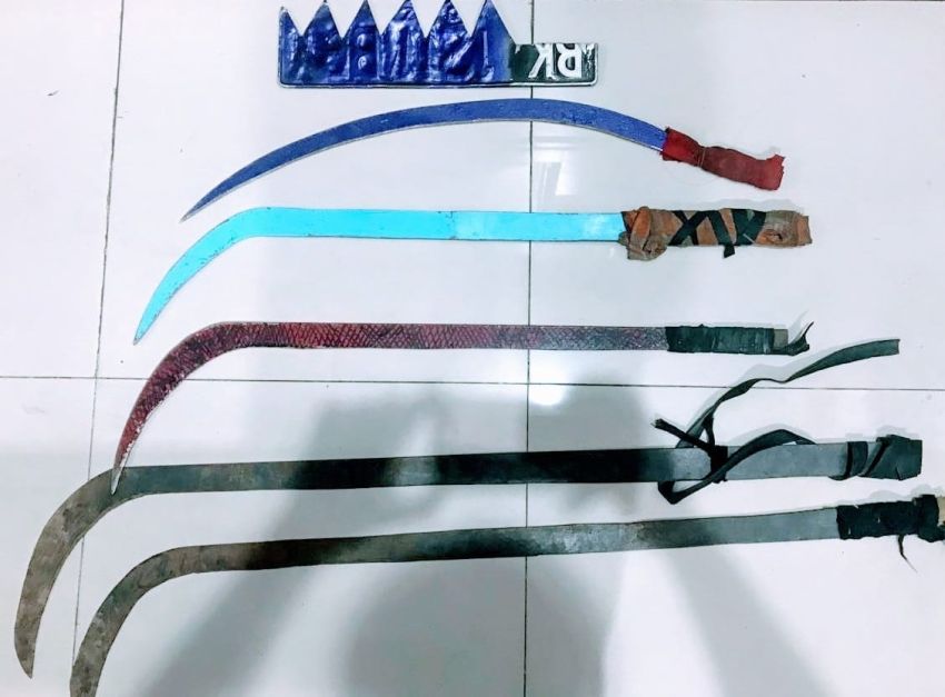 Diduga akan Tawuran di Mabar Hilir, Polres  Belawan Ringkus 12 Anggota Geng Motor