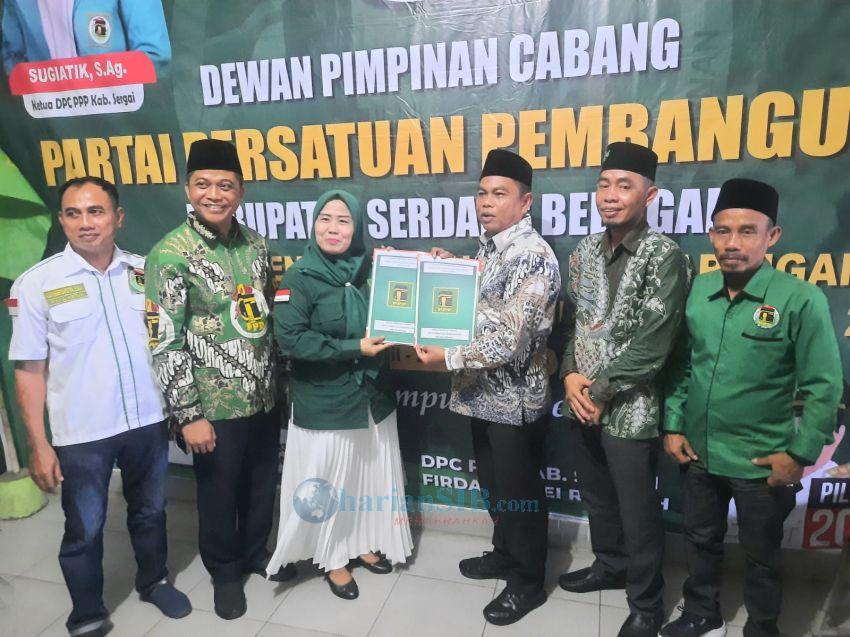 Pilkada Sergai, Pasangan Darma Wijaya-Adlin Tambunan Mendaftar ke PPP
