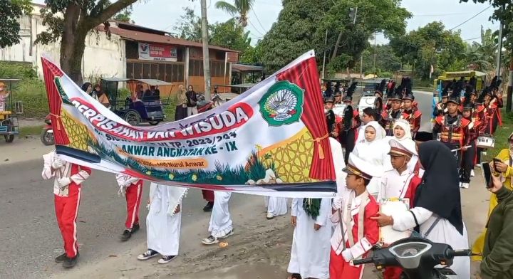 Polres Tanjungbalai Amankan Pawai Taaruf Pelepasan Anak Sekolah
