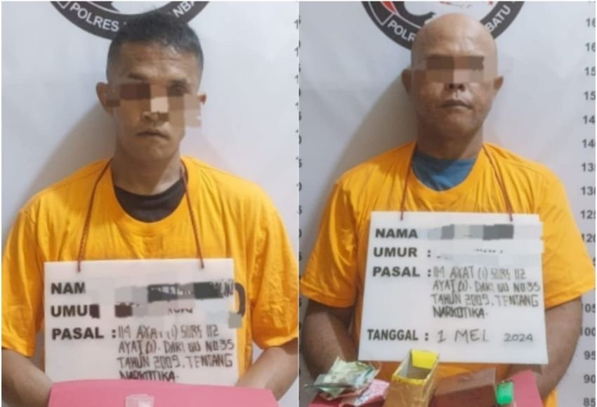 Terlibat Jual Beli Sabu, Dua Warga Cendana Ditangkap di Jalan Urip Rantauprapat