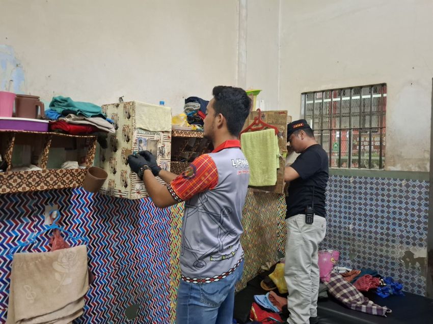 Lapas Pancurbatu Gelar Razia Kamar Hunian WBP