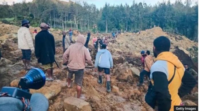 Tanah Longsor di Papua Nugini, Diperkirakan Lebih dari 100 Orang Tewas