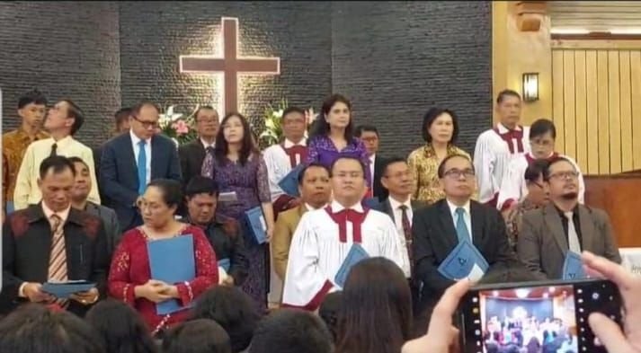 Fungsionaris HKBP UAS Medan 2024-2028 Dilantik, St Rudyard Simanjuntak Ketua Parartaon