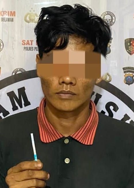 Polres  Belawan Ringkus Terduga Pencuri Pipa Besi Jembatan Sungai Deli