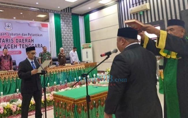 Yusrizal Dilantik Jadi Sekda Aceh Tenggara Definitif