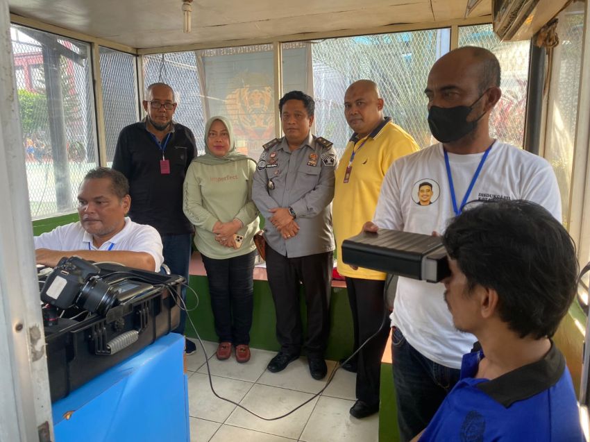 Sukseskan Pilkada 2024, 665 WBP Lapas Medan Rekam KTP-el