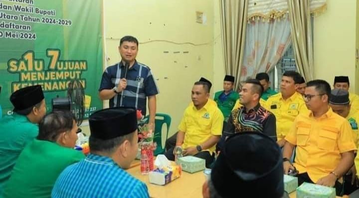 Pilkada 2024, Bupati dan Wakil Bupati Labura Daftar ke Gerindra dan PPP