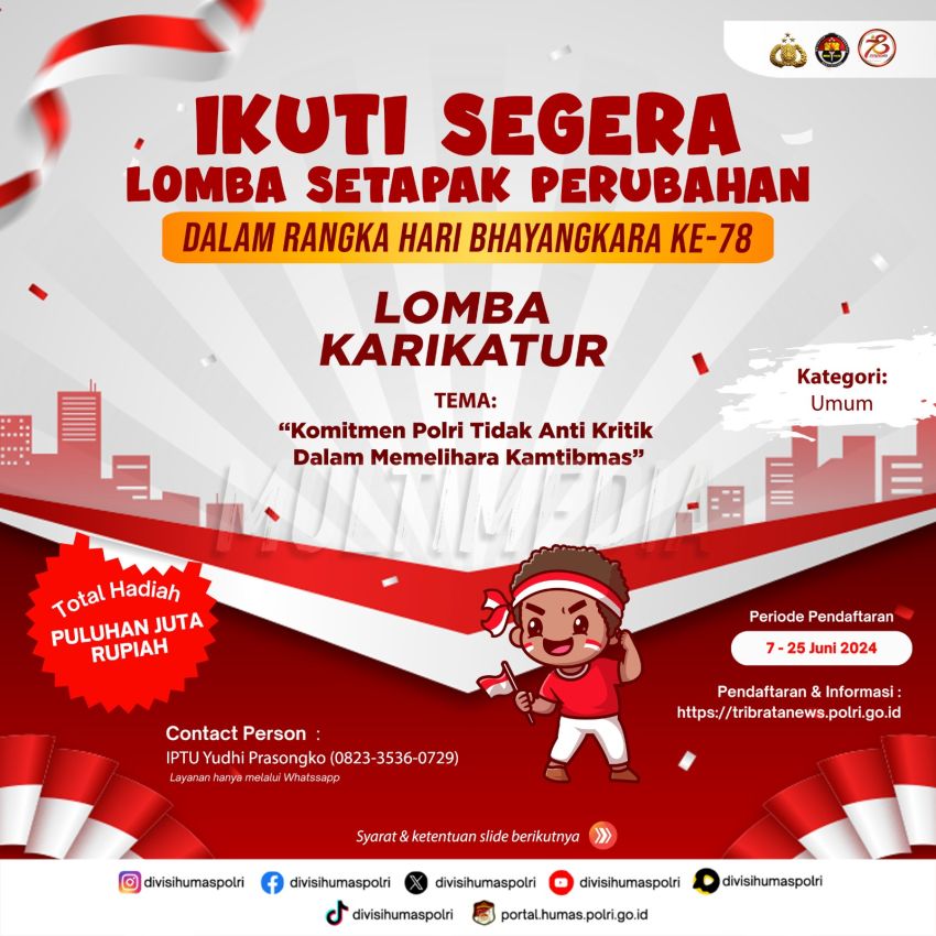 Semarakkan HUT ke-78 Bhayangkara, Warga Sumut Diajak Ramaikan Lomba Setapak Perubahan