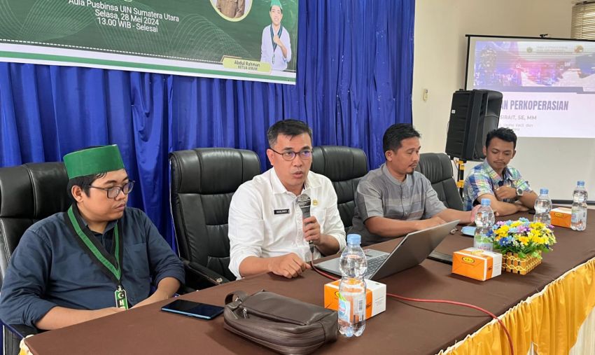 Badko HMI dan Diskop Sumut Sosialisasikan Perkoperasian bagi Mahasiswa