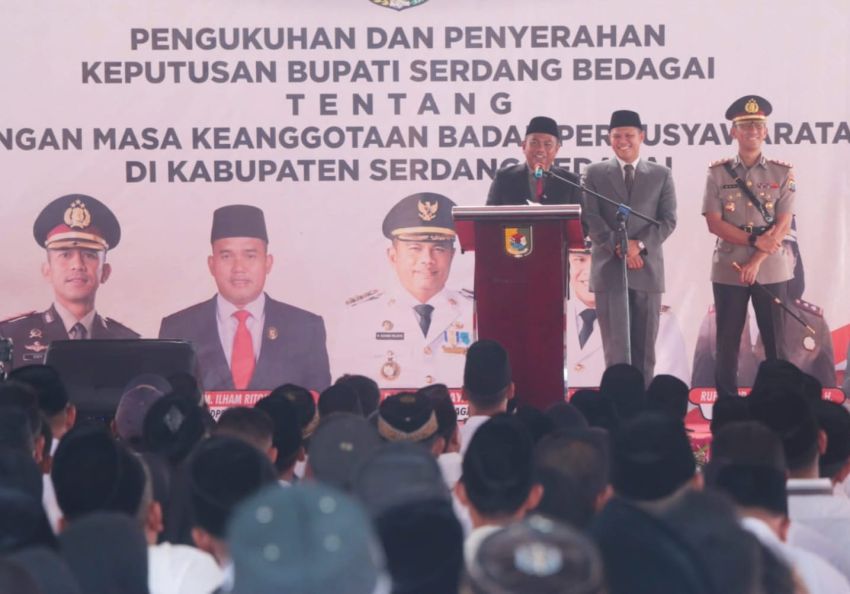 Bupati Kukuhkan 1.298 Anggota BPD se-Sergai