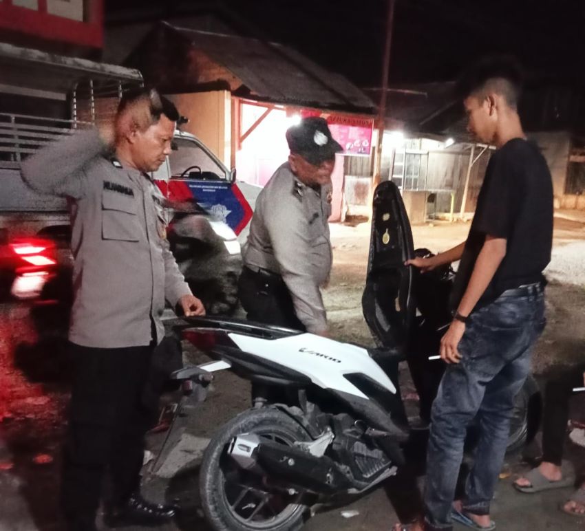 Antisipasi Geng Motor Dan Balap Liar, Polsub Sektor Datuk Bandar Timur Patroli Hingga Dini Hari
