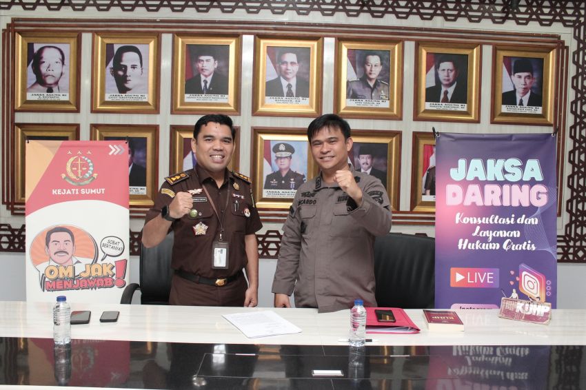 Kejati Sumut Gelar Program Jaksa Daring Bahas Judi Online