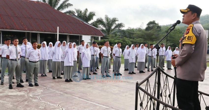 Kapolres Padangsidimpuan Ingatkan Siswa Jangan Terlibat Narkoba