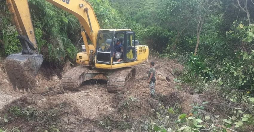 TMMD 120 Kodim 0211/TT, Pembangunan Jalan Tembus 3.200 Meter
