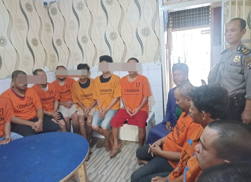 Agar Segera Bertobat, Polres Pematangsiantar Rutin Lakukan Binrohtal kepada Tahanan