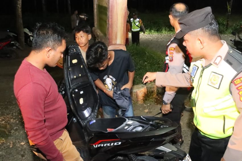 Patroli KRYD, Polres Tebingtinggi Amankan Belasan Sepeda Motor