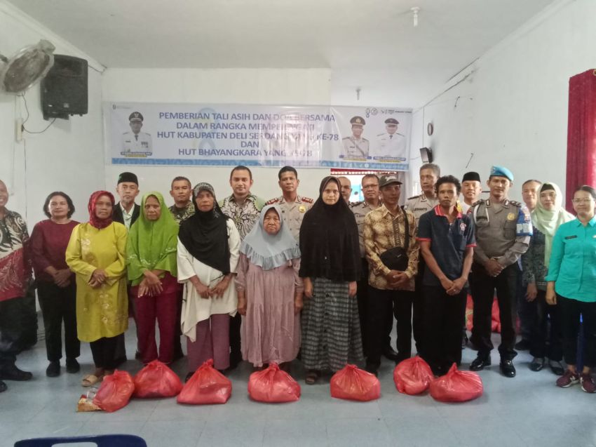 Pemerintah Kecamatan Namorambe Laksanakan Doa Bersama dan Pemberian Santunan