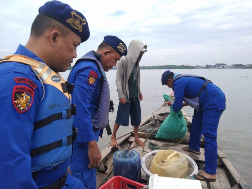Suasana Idul Adha, Sat Polairud Tetap Razia Kapal Melintas di Perairan TBA