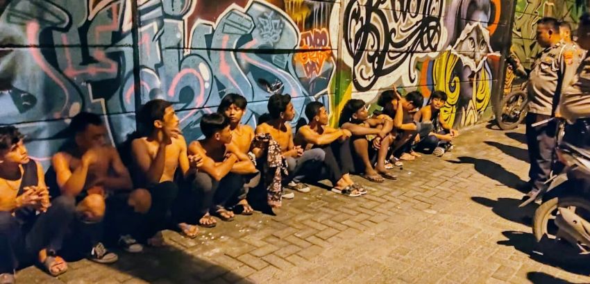 Tim Gabungan Tangkap Belasan Anggota Geng Motor, 2 Konsumsi Narkoba