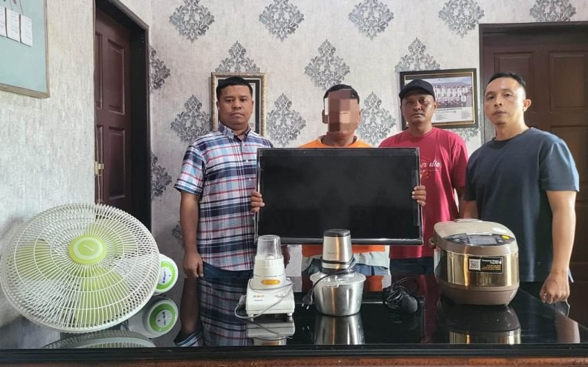Polsek Pagarmerbau Polresta Deliserdang Tangkap Pembobol Rumah