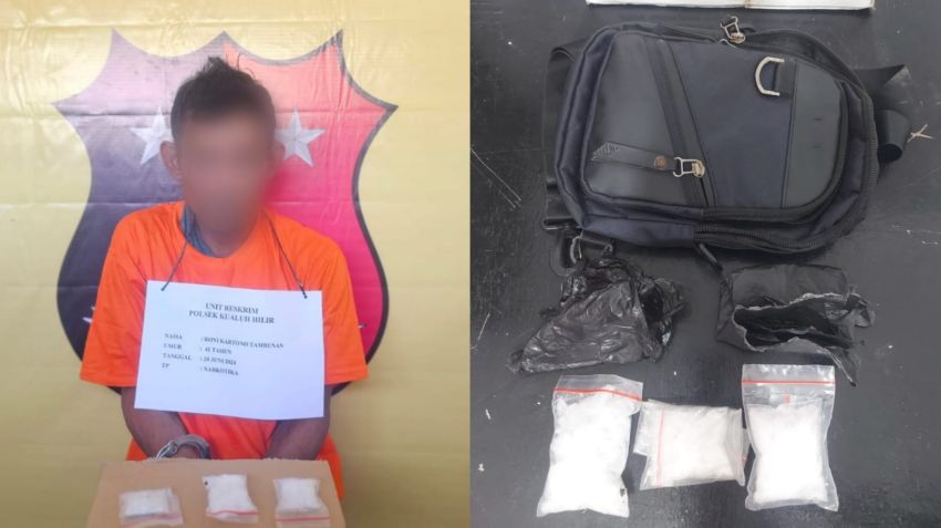 Tersangka Pengedar Sabu Diringkus di Leidong, 86 Gram Sabu Diamankan